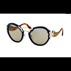Prada Women's Blue Havana Sunglasses